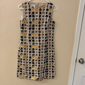 Akris Punto Multicolor Geometric Mini Dress